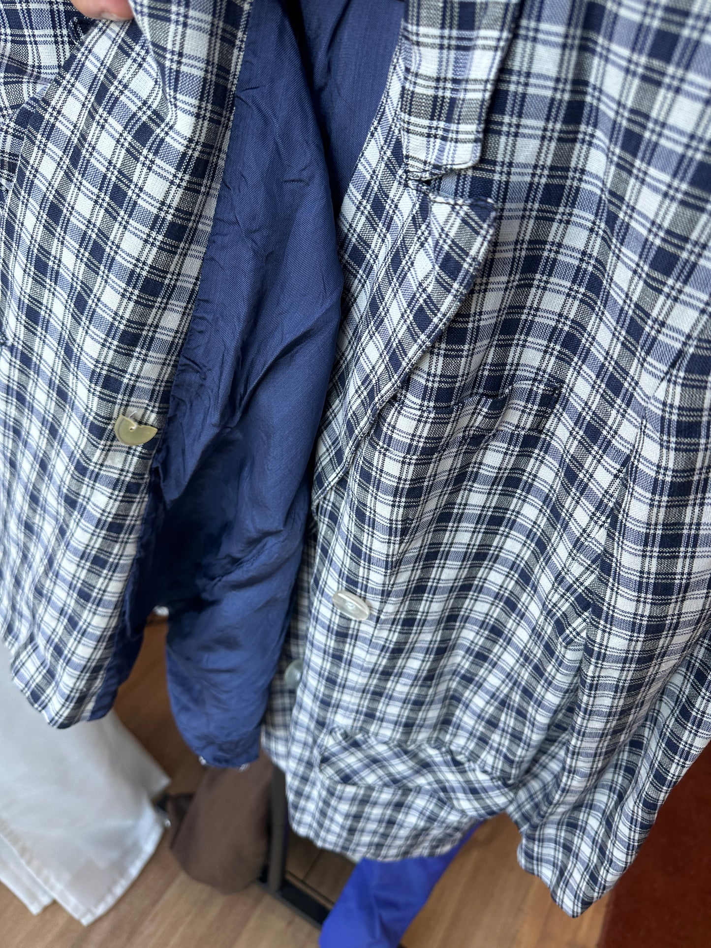 80's Giorgio Sant'Angelo Check Blazer | M