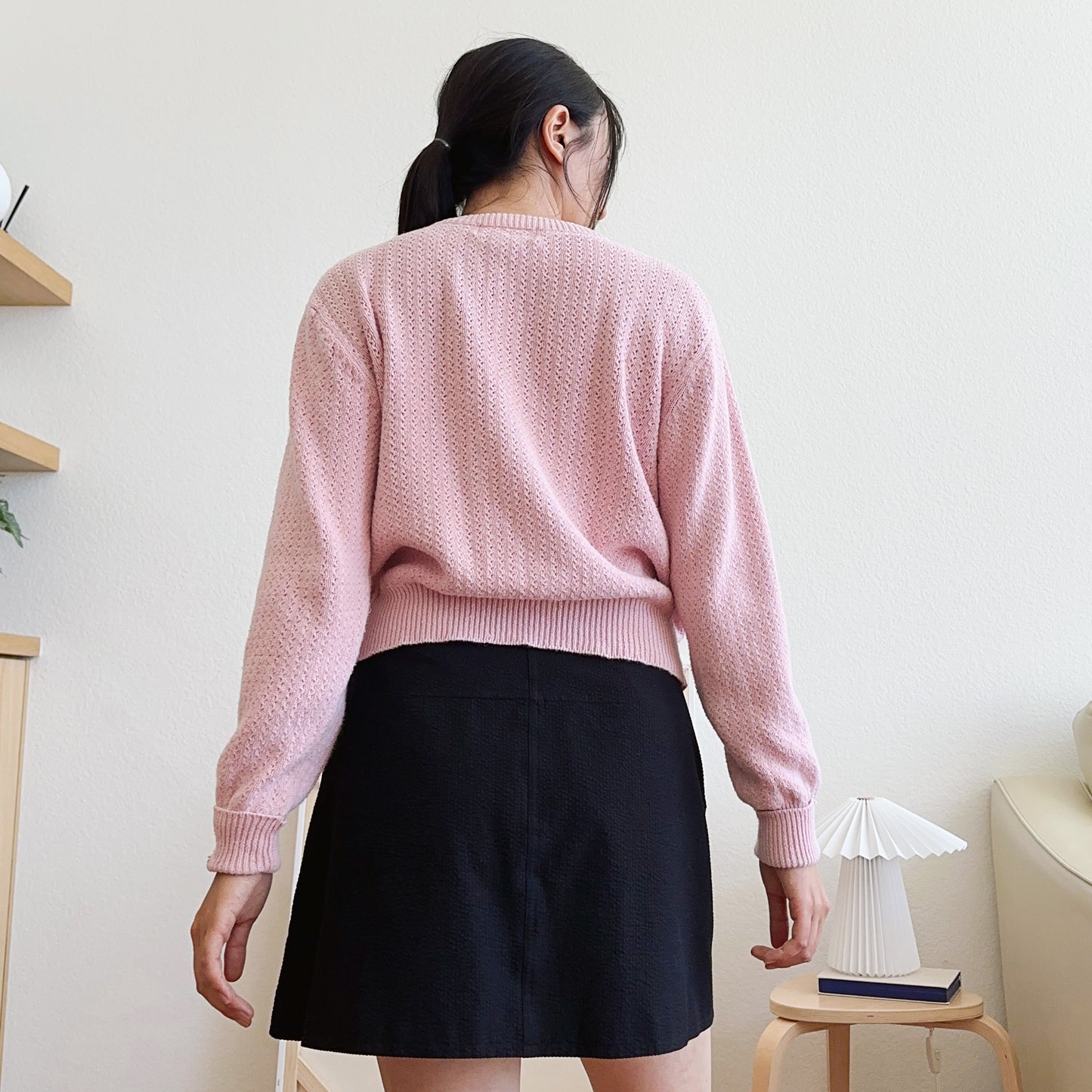 90's Pink Knit Cardigan | M