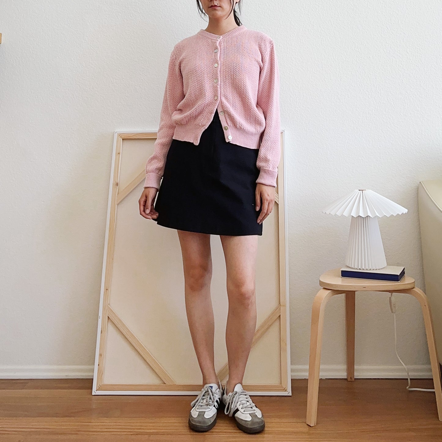 90's Pink Knit Cardigan | M