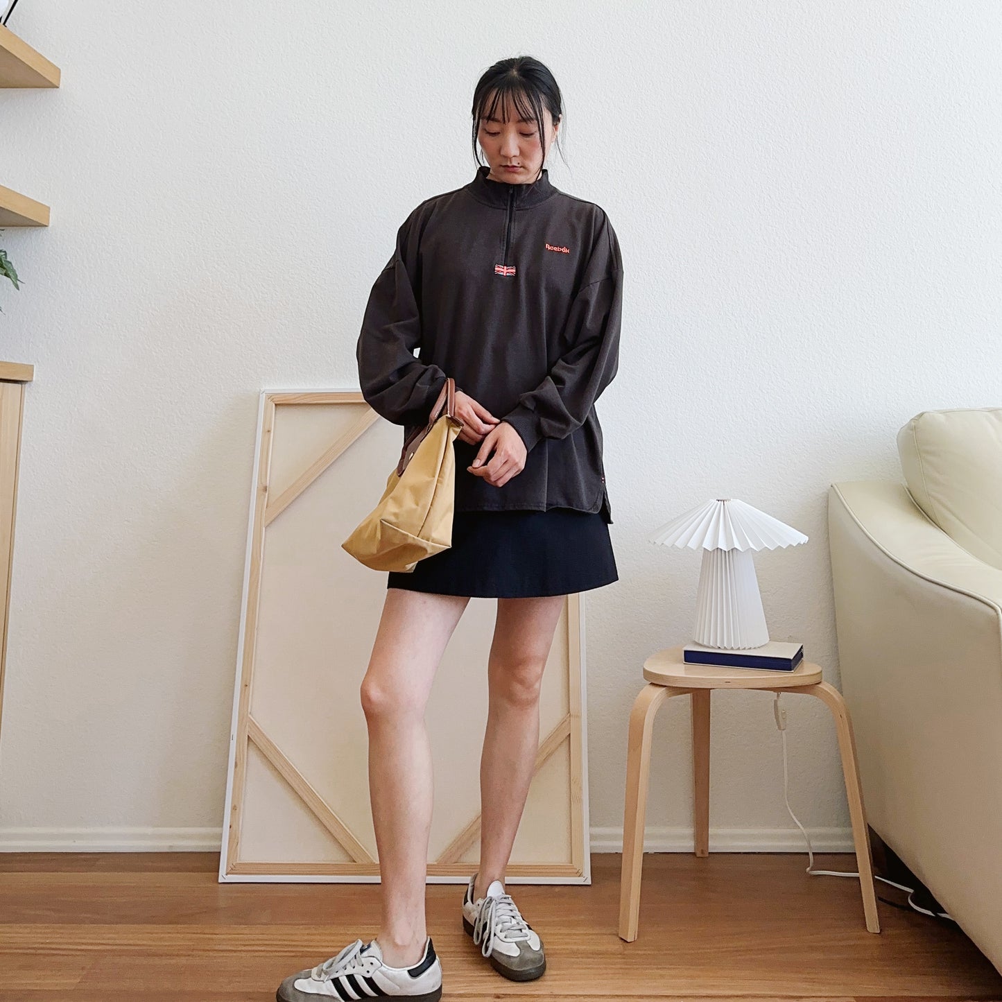 Men's 90's Reebok UK Flag Patch Pullover | L