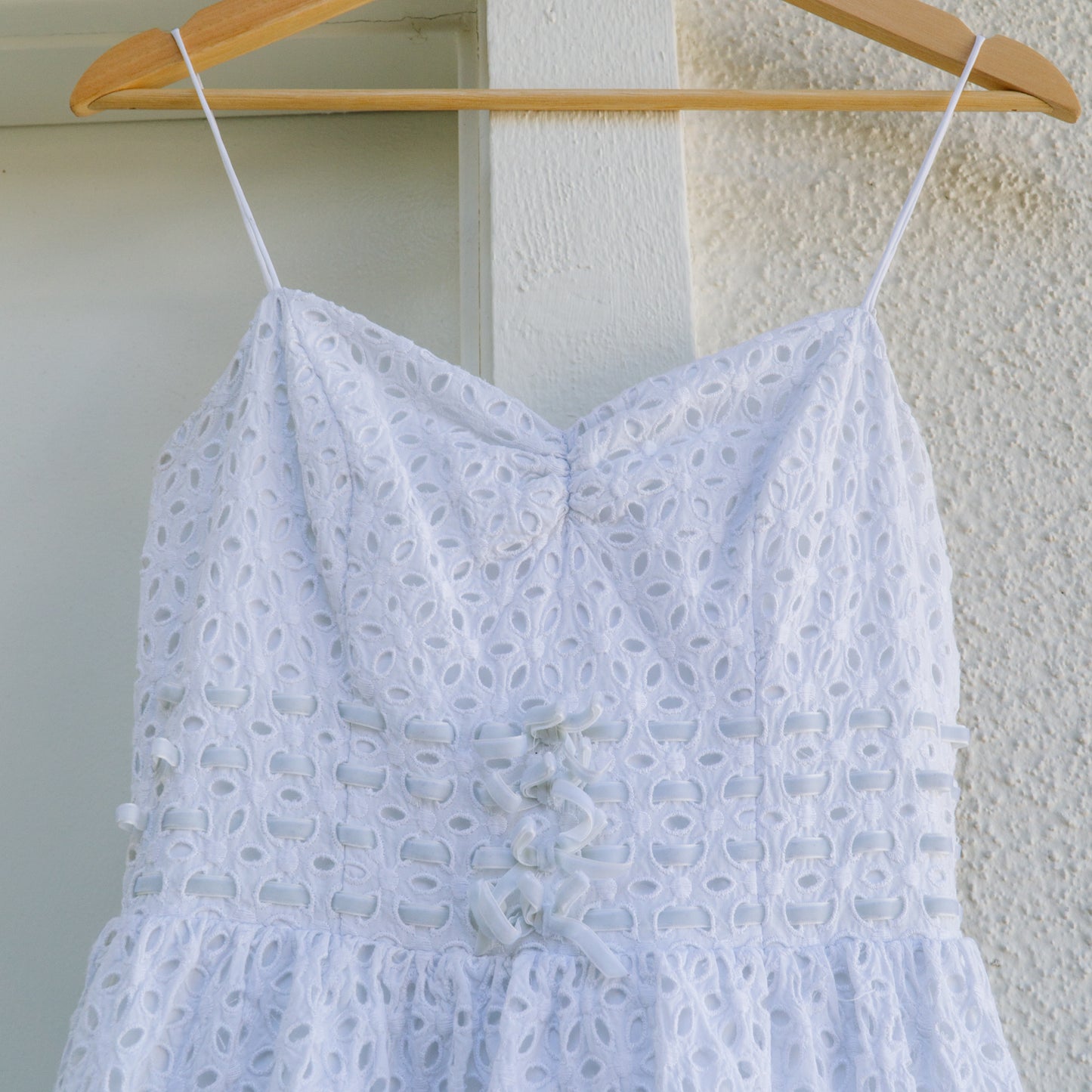 Betsey Johnson White Eyelet Sundress | XS