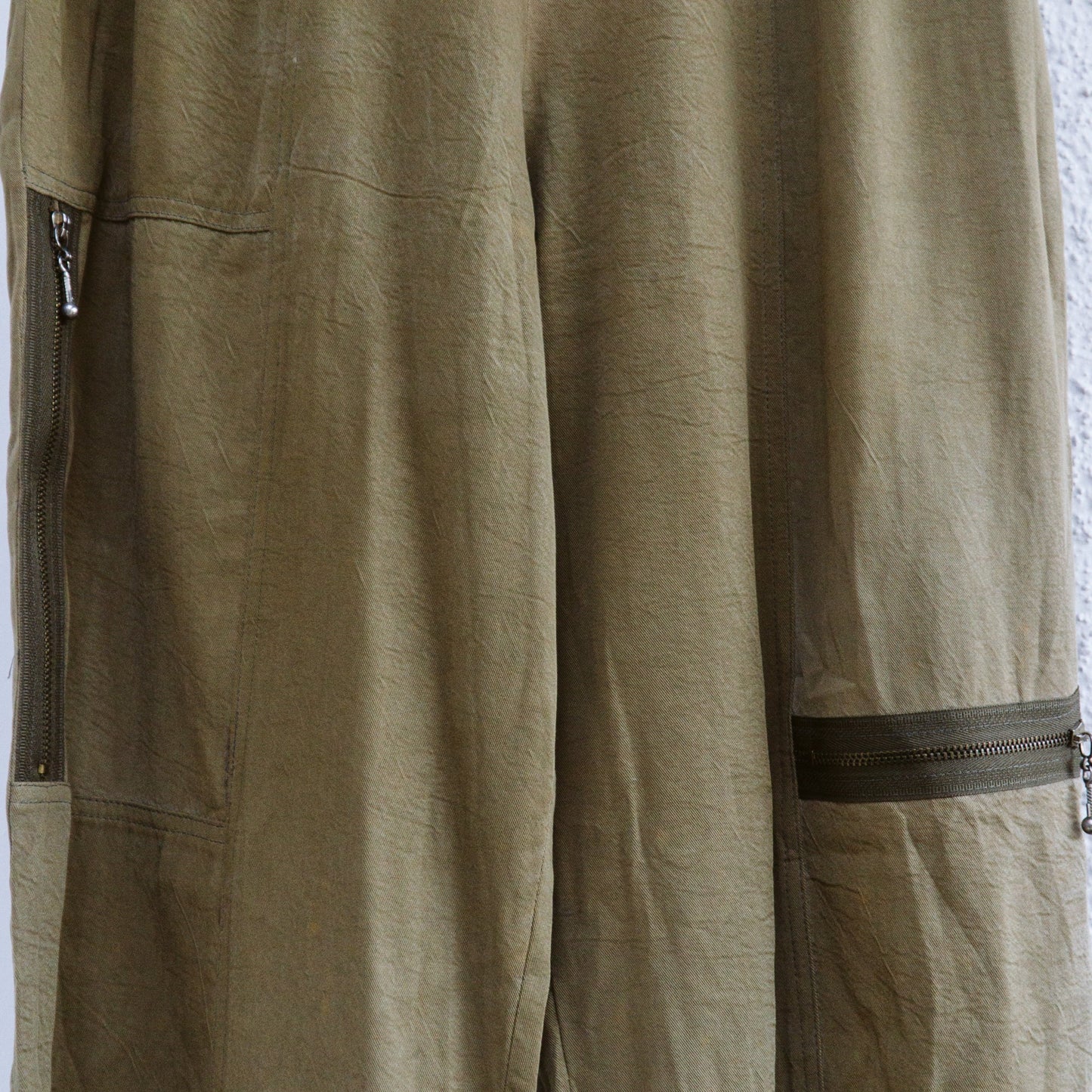 Green Drape Cargo Pants | S/M