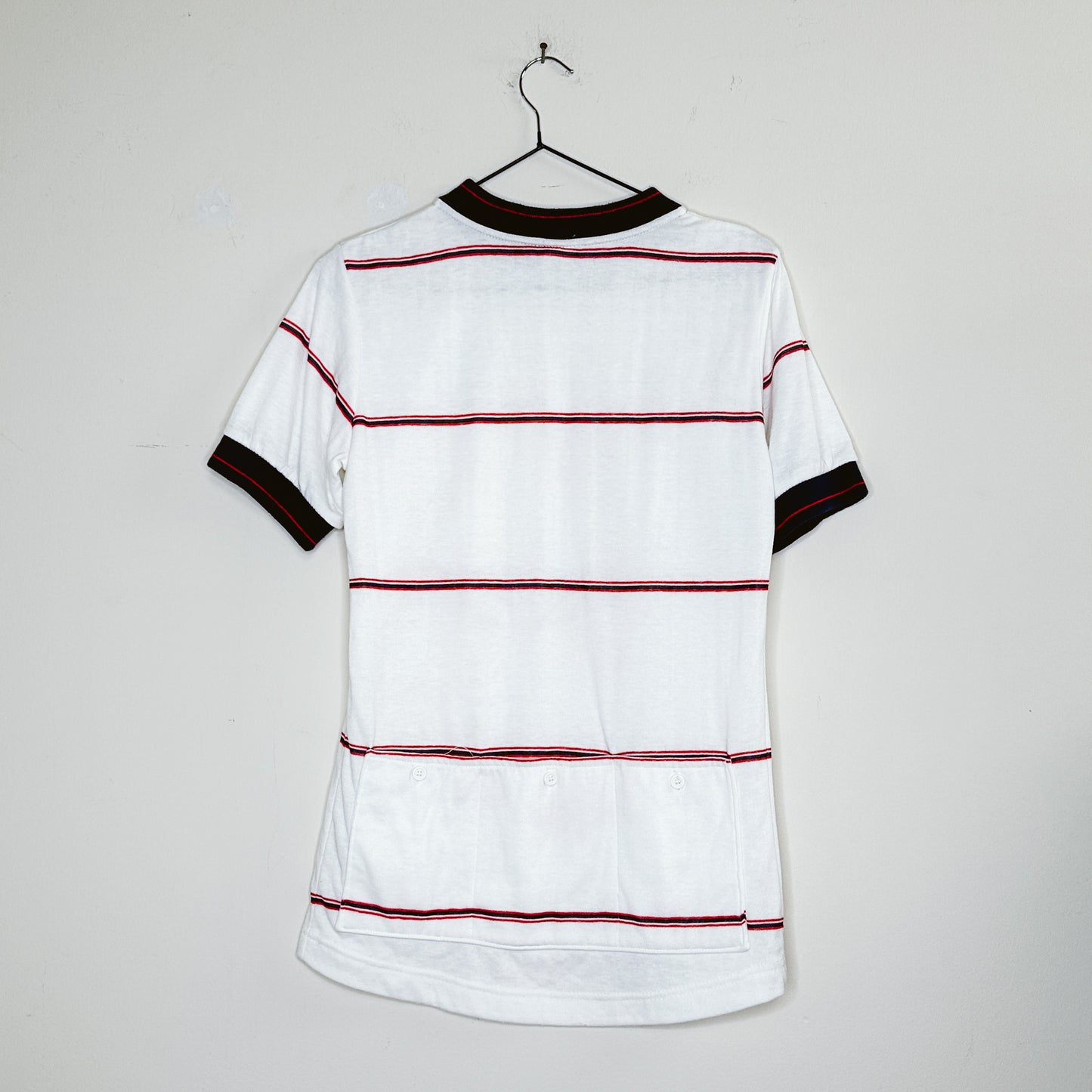 90's Stripe Quarter Zip Tee | S
