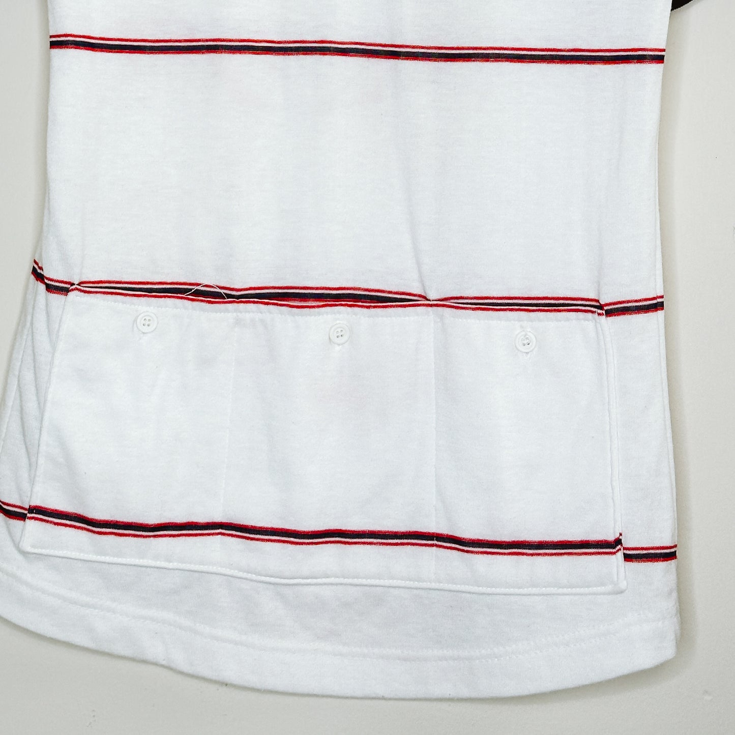 90's Stripe Quarter Zip Tee | S