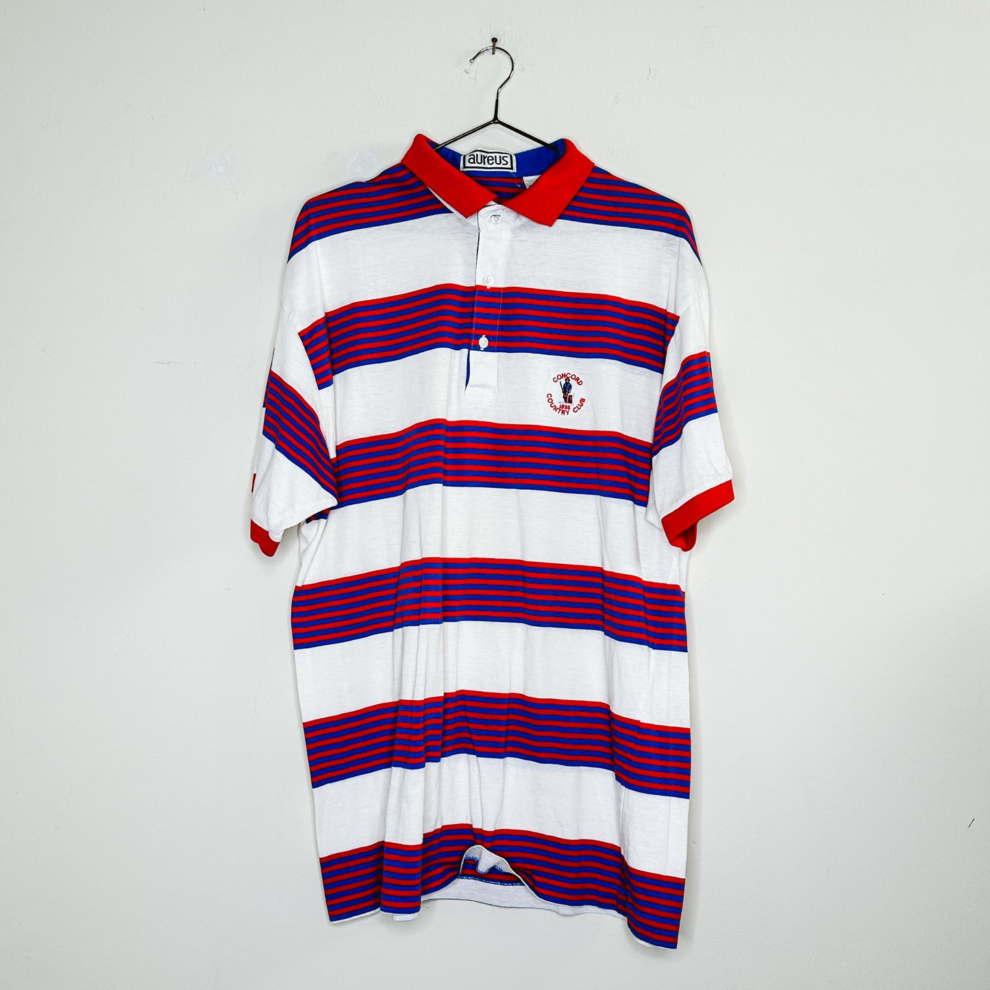 Men's 90's Stripe Polo Shirt | XL