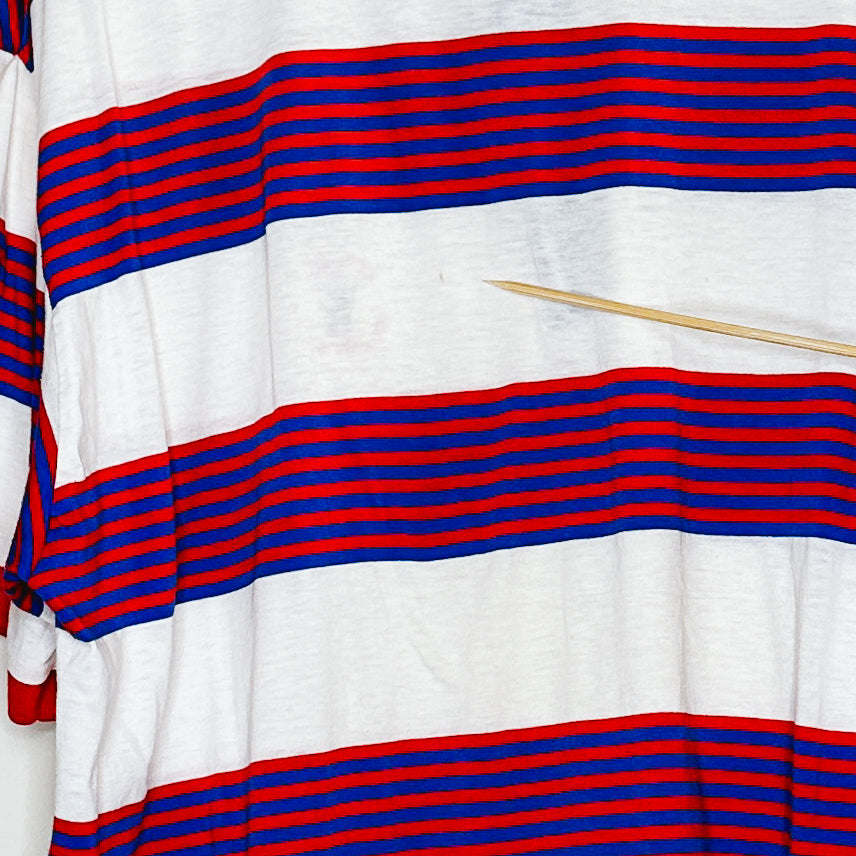 Men's 90's Stripe Polo Shirt | XL