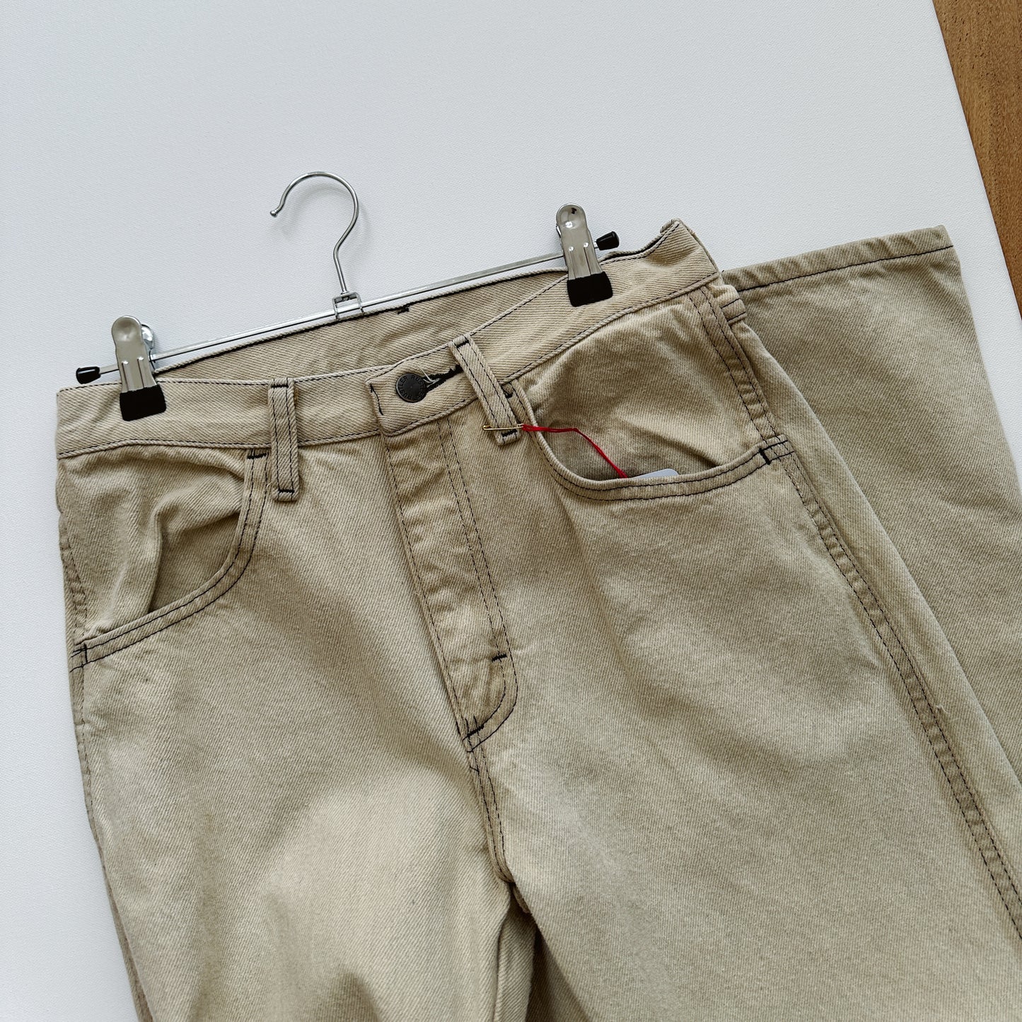 Tan Rustler Straight Leg Jeans | M