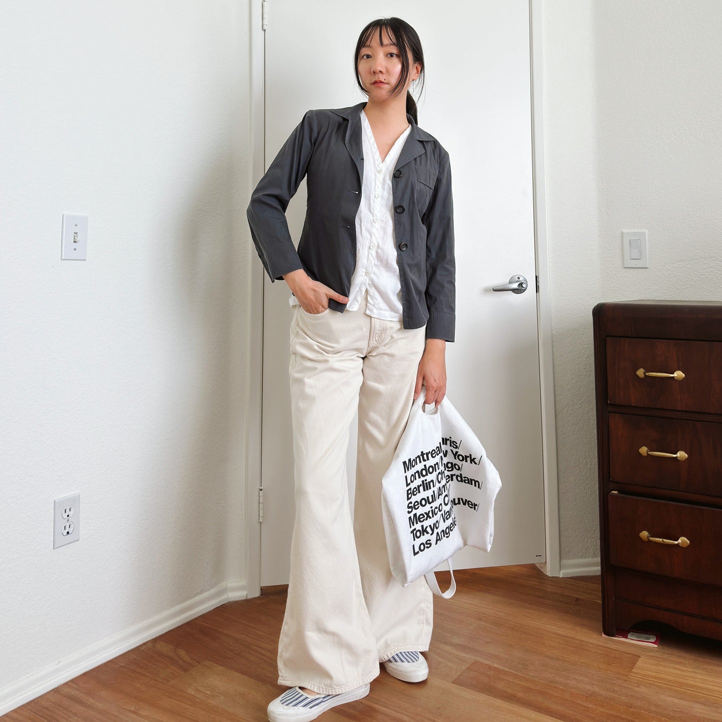 Jil Sander Gray Technical Shirt | XS