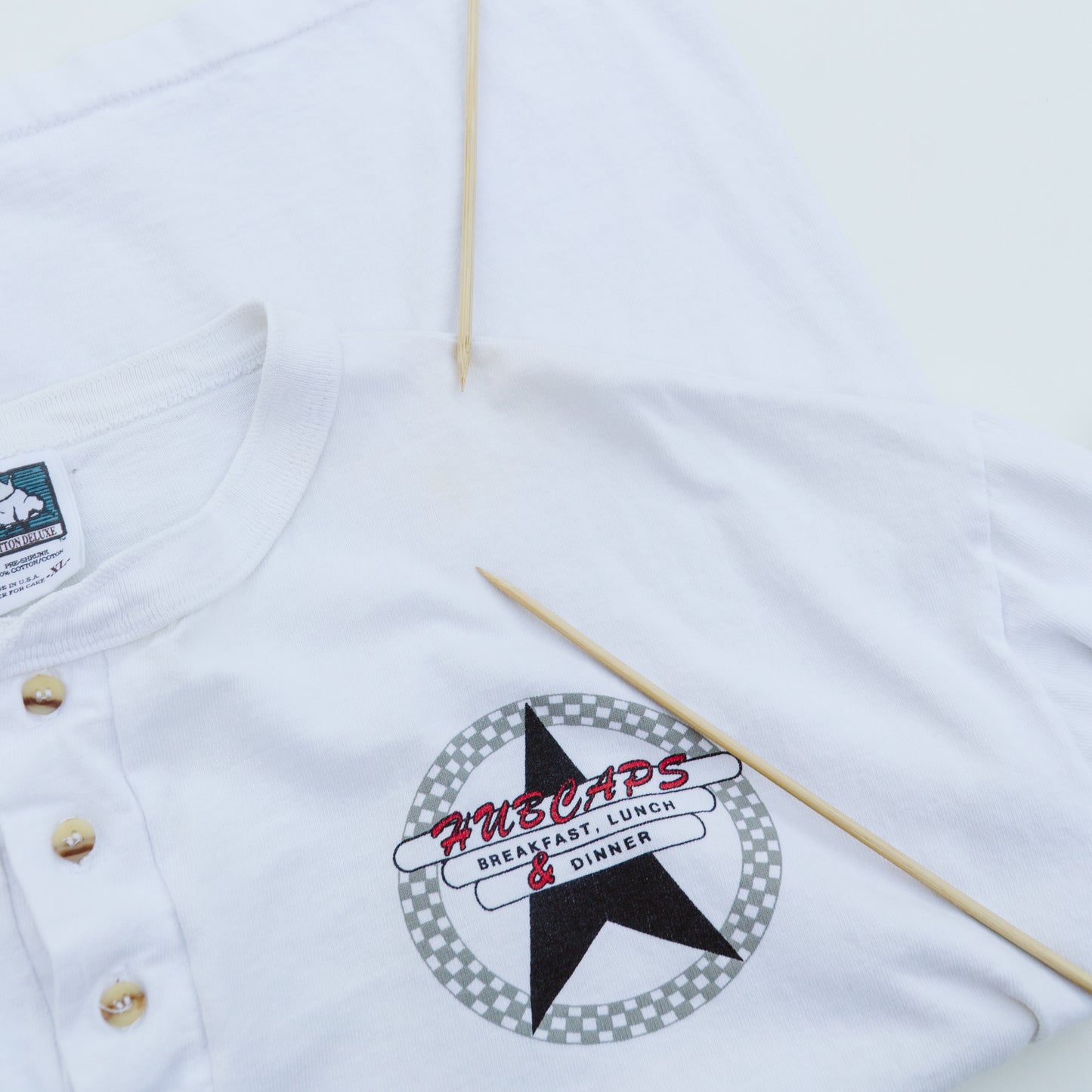 Men's 90's Single Stitch "Hubcaps" Tee | XL