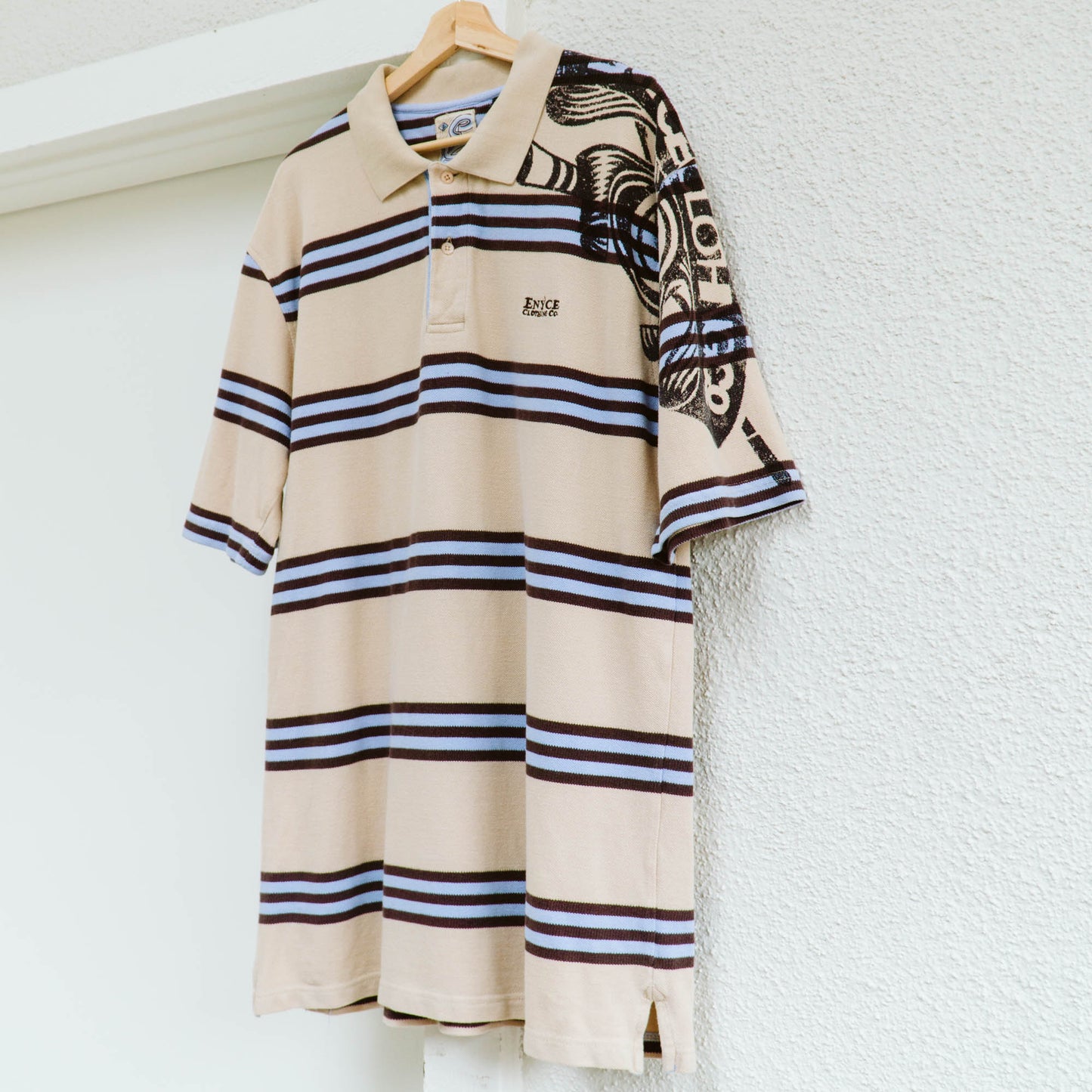 Men's Y2K ENYCE Stripe Polo Shirt | XL