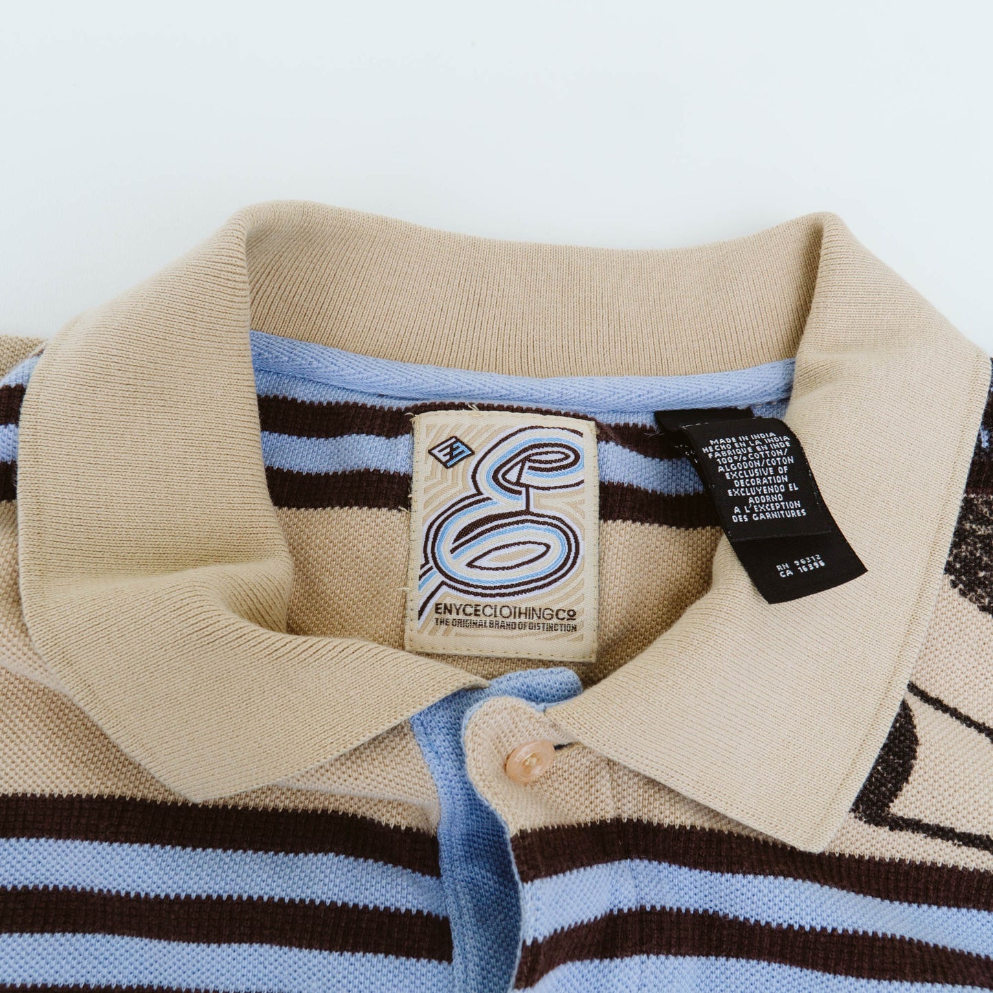 Men's Y2K ENYCE Stripe Polo Shirt | XL