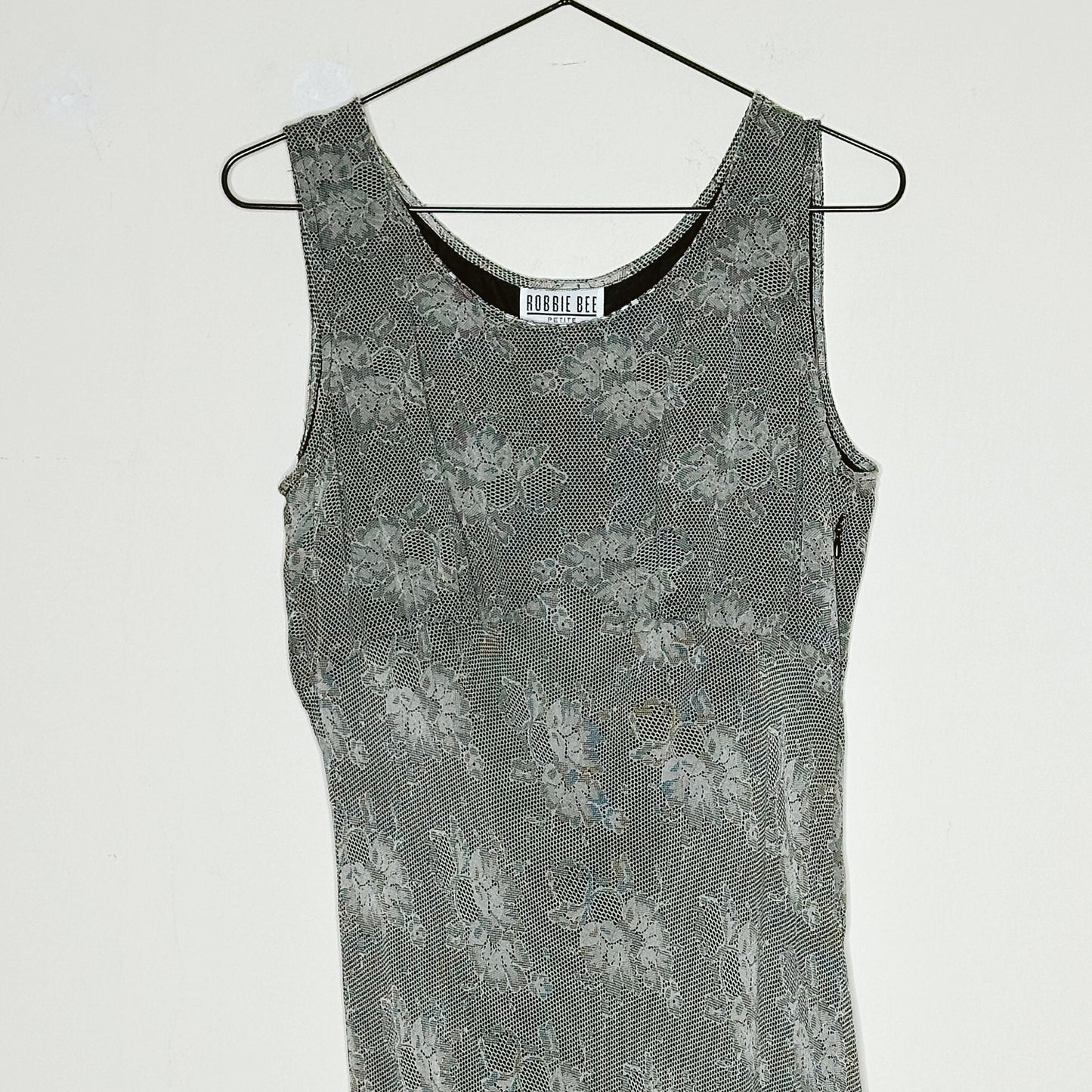 Silk Bias Cut Lace Print Midi Dress | 10