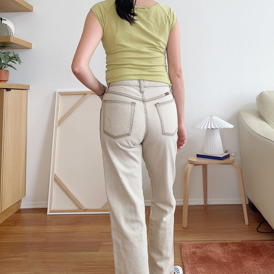 Tan Rustler Straight Leg Jeans | M