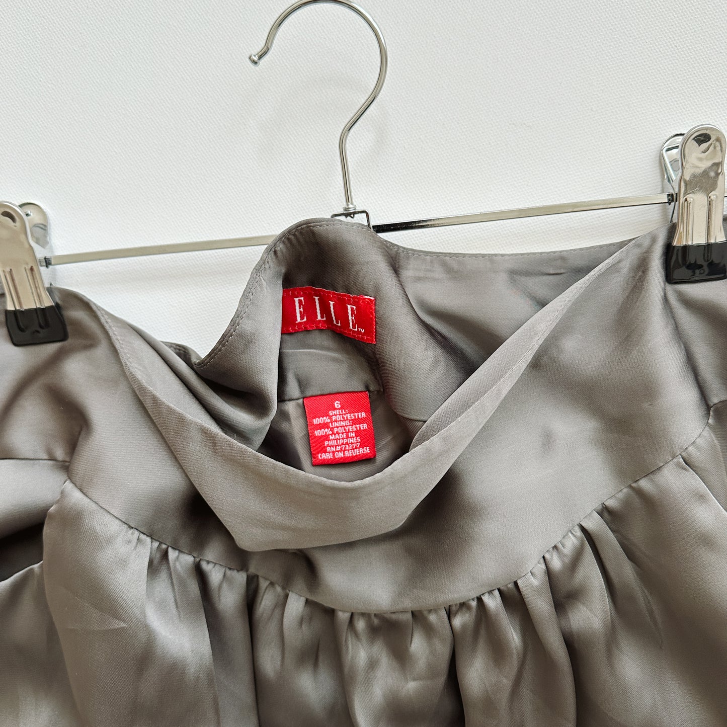 Y2K Olive Bubble Mini Skirt | M