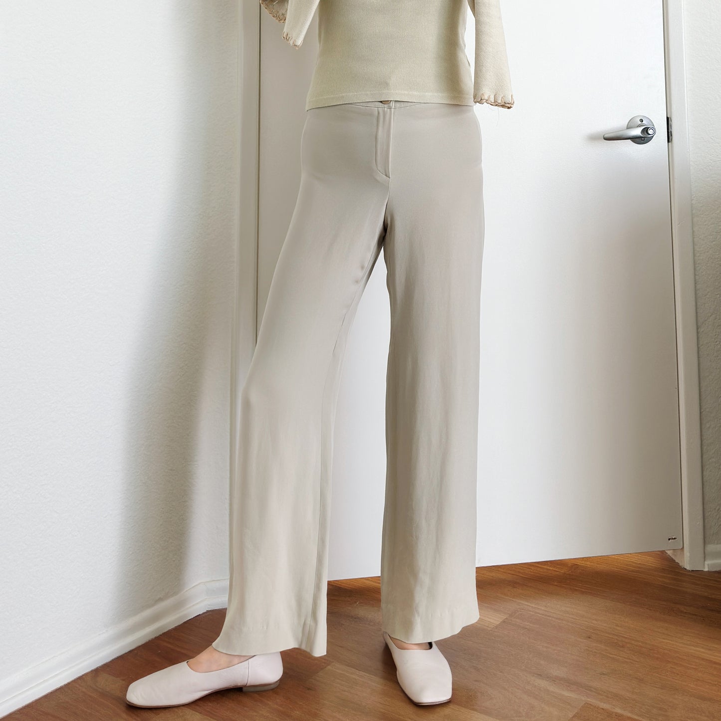 Y2K Beige Armani Trousers | M