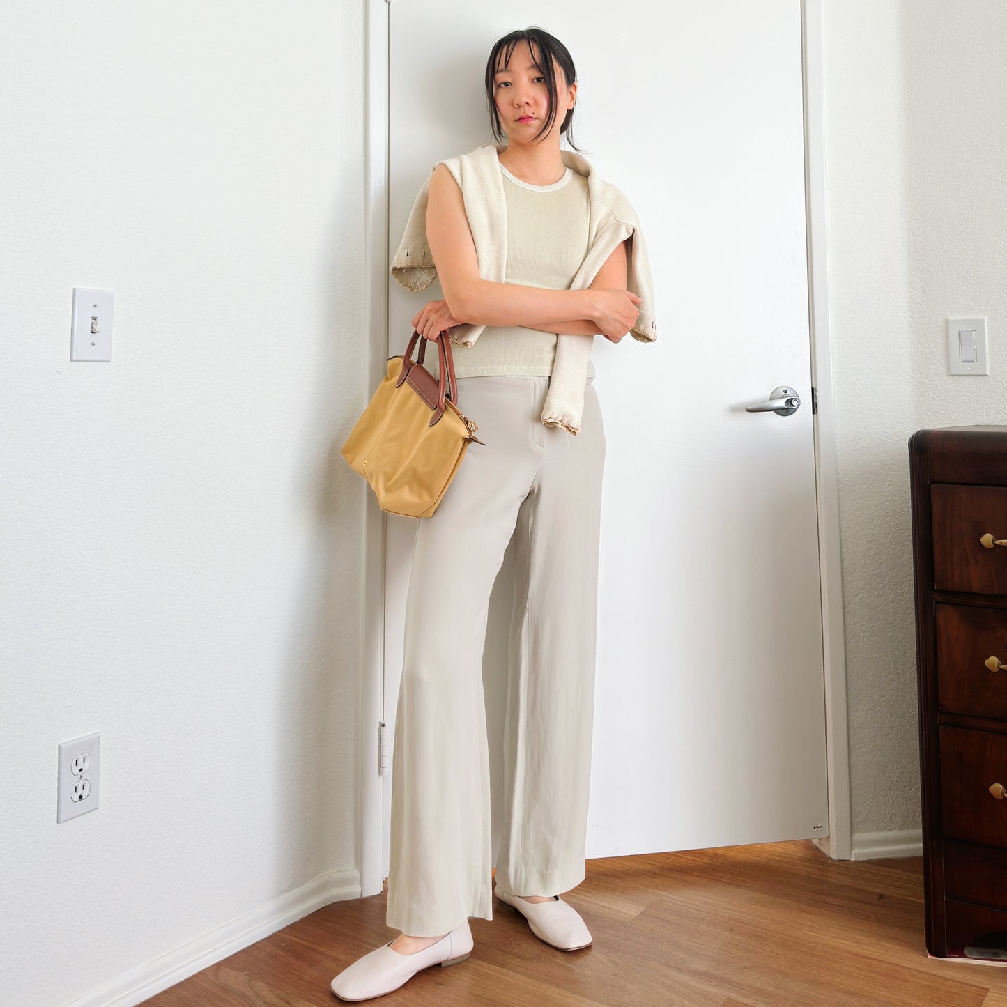 Y2K Beige Armani Trousers | M