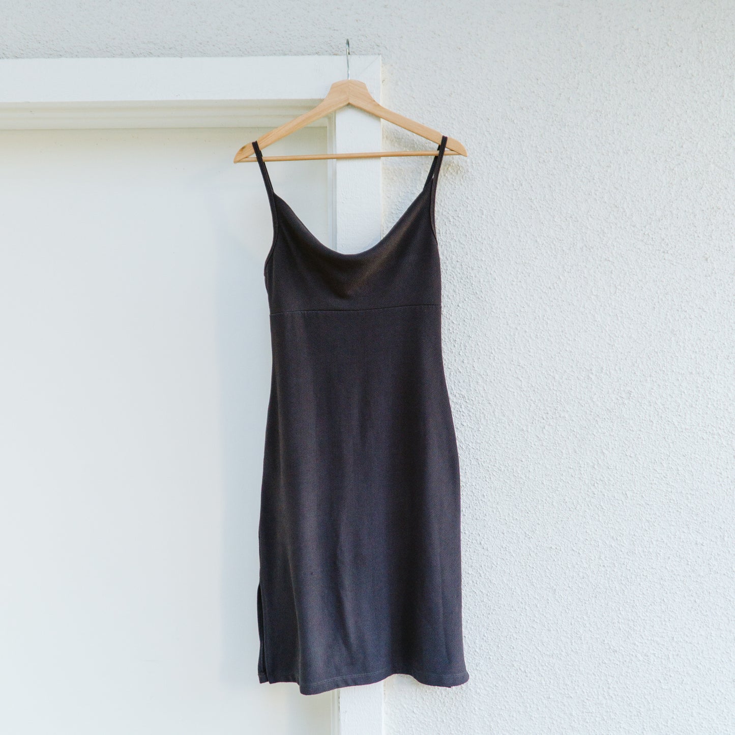Y2K Cowl Neck Gray Dress | M