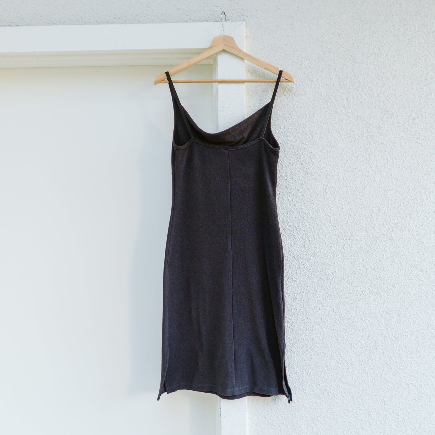 Y2K Cowl Neck Gray Dress | M