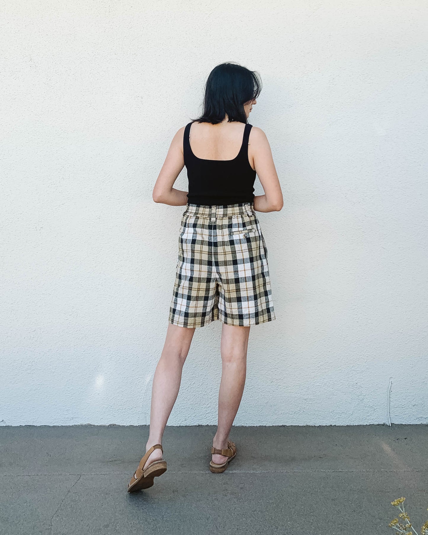 80's Check Shorts | M