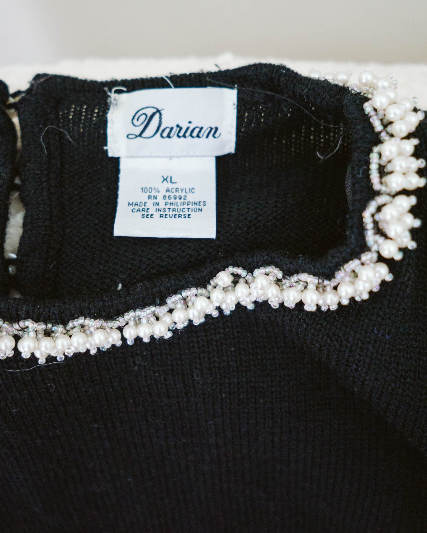 90's Vintage Preppy Pearl Sweater | XL