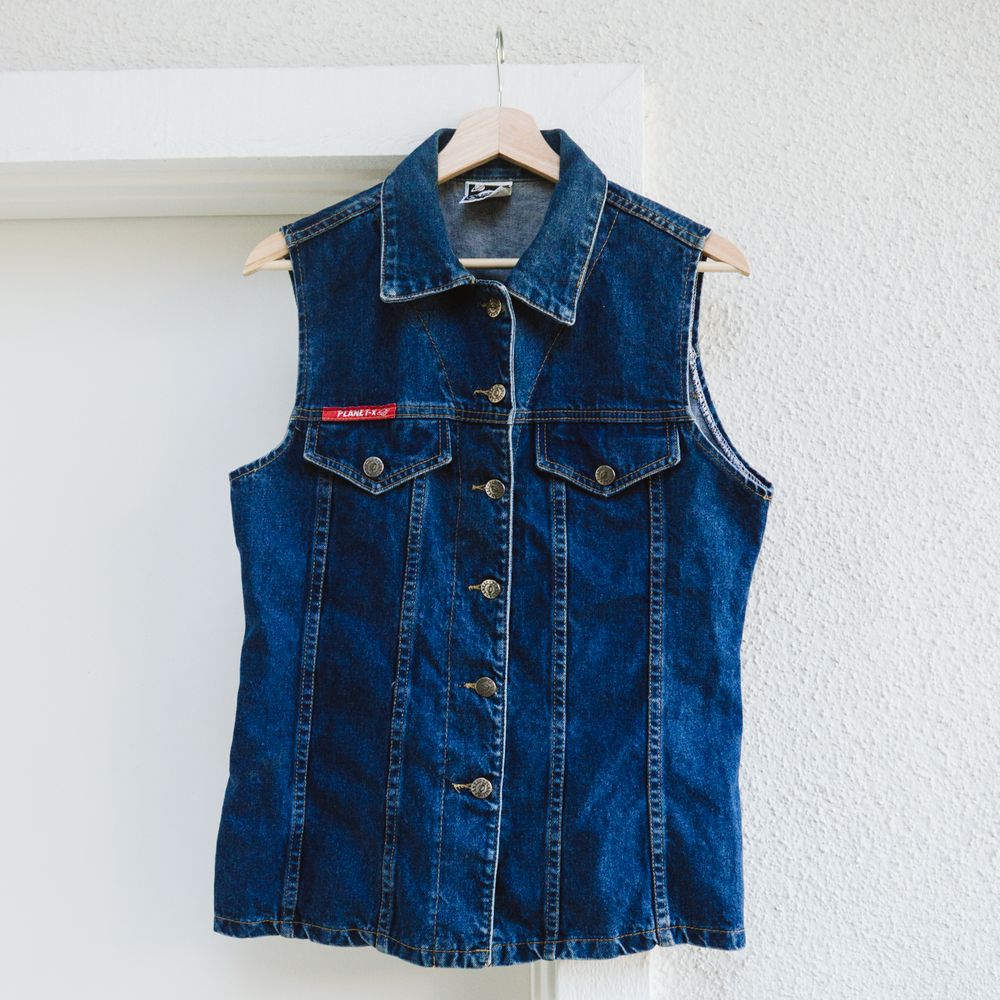 90's Denim Vest | M