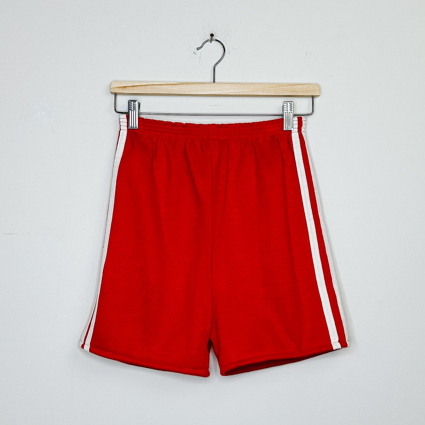 60's Red Varsity Stripe Track Pants | XS