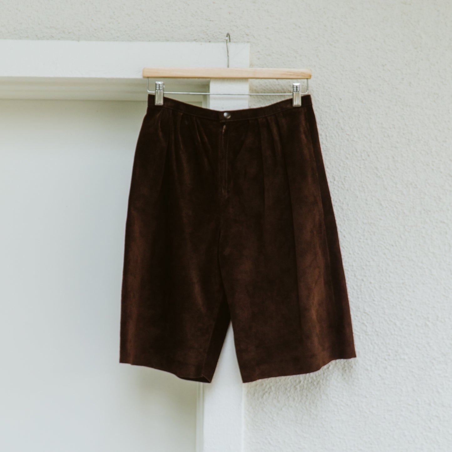 80's Brown Suede Shorts | XS/S