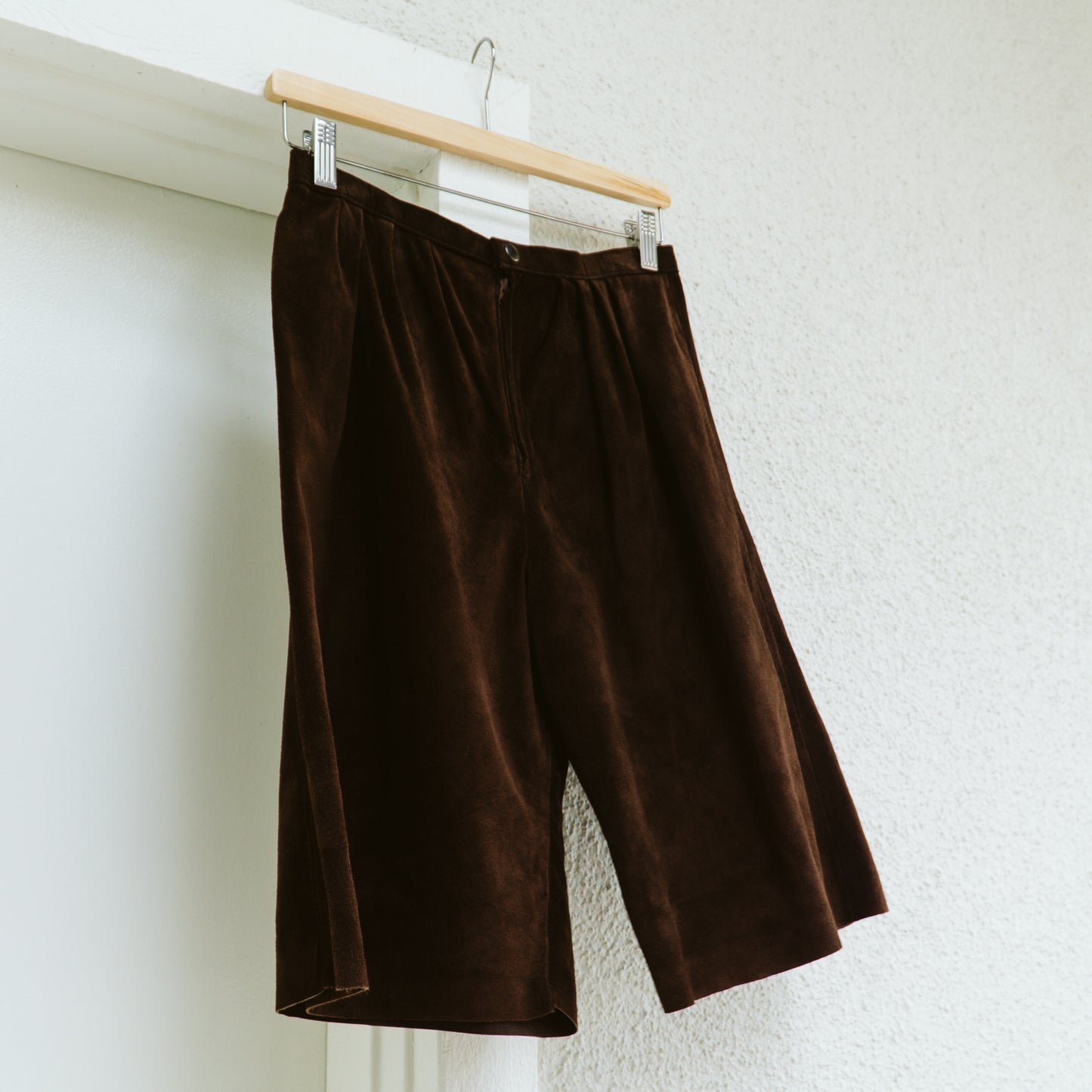 80's Brown Suede Shorts | XS/S