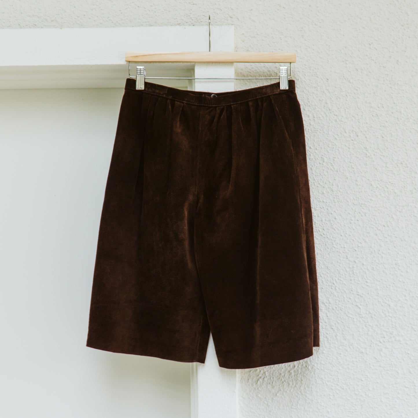 80's Brown Suede Shorts | XS/S