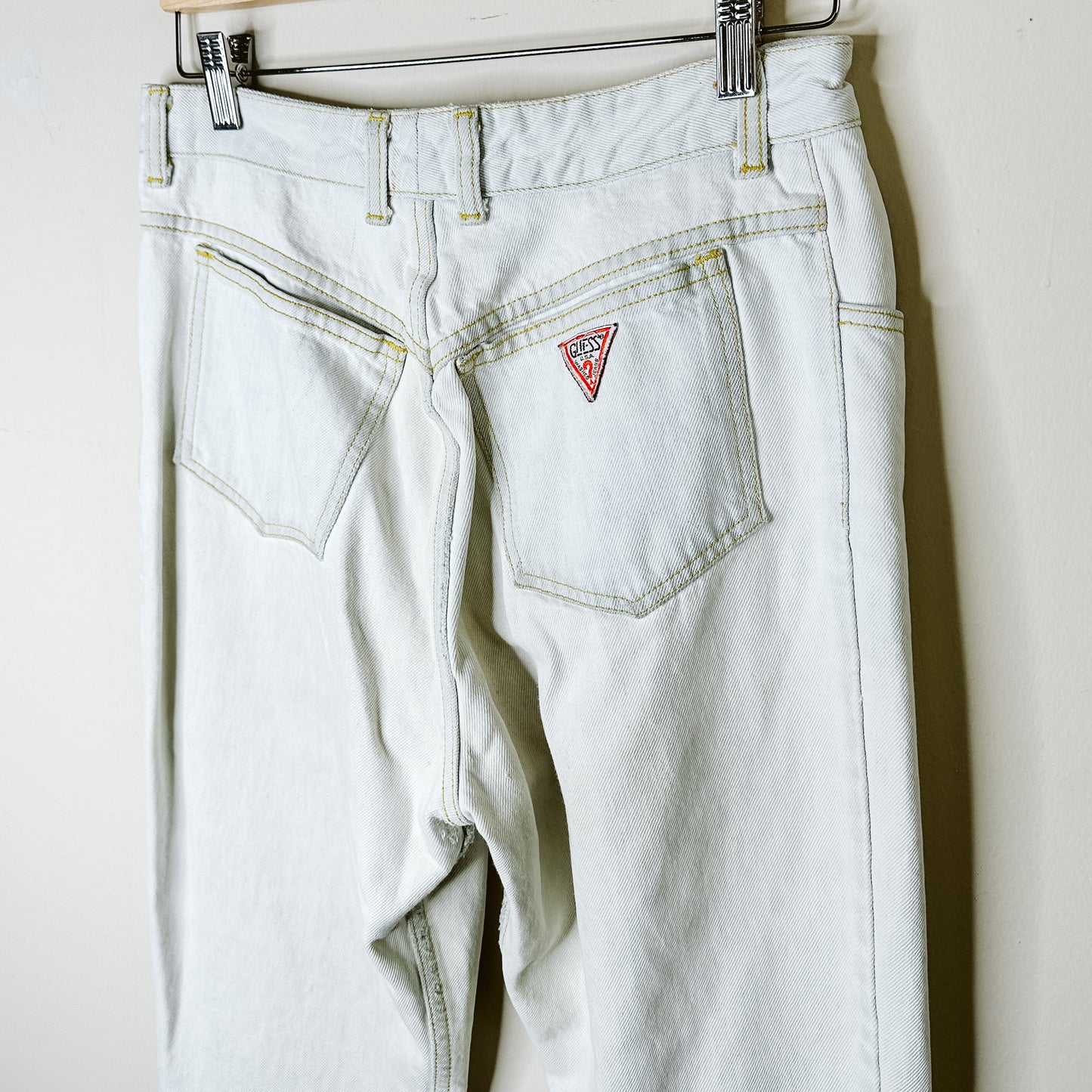 80's Guess White Jeans | M