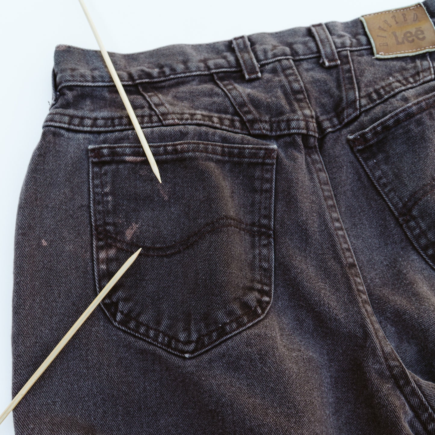 80's Lee Riveted Brown Jeans | M