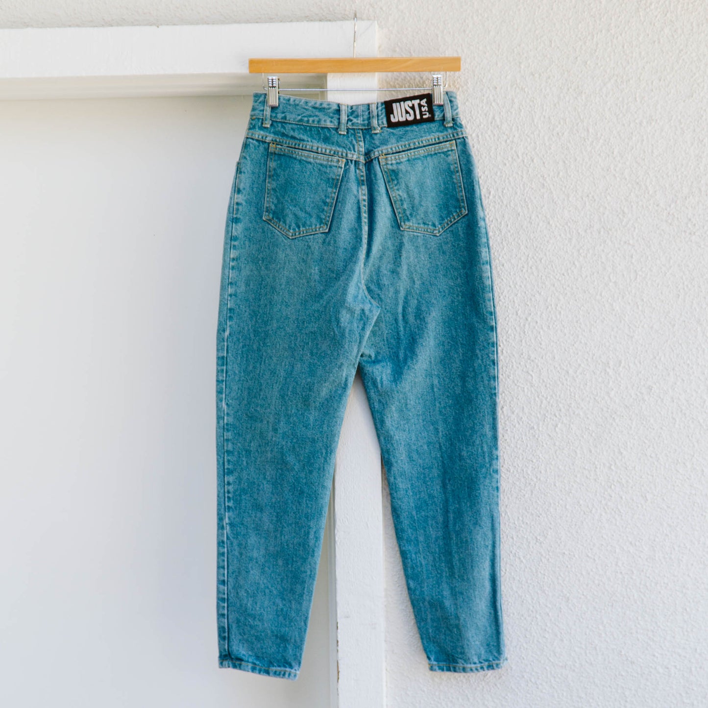 80's Teal Wash Straight Leg Jeans | S