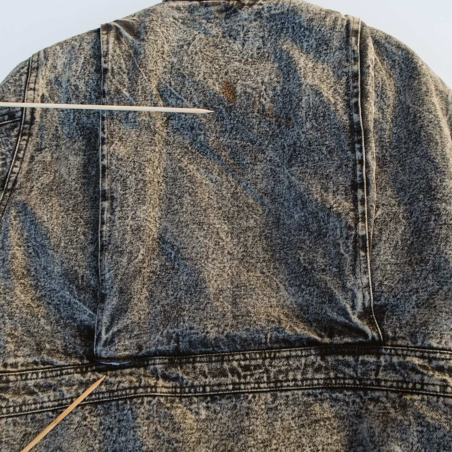 90's Acid Wash Denim Work Jacket | L/XL