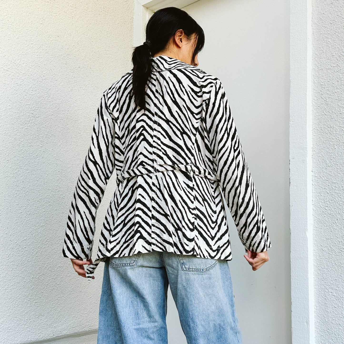 90's Willi Smith Zebra Light Jacket | M