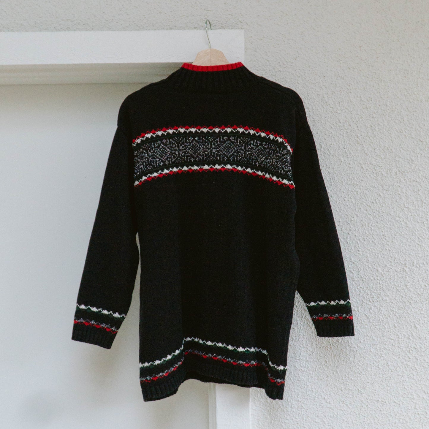 90's American Flag Turtleneck Sweater | L