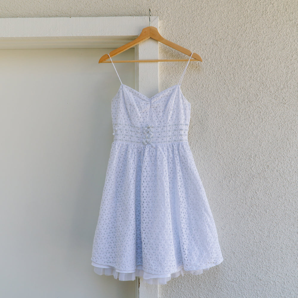 Betsey Johnson White Eyelet Sundress | XS