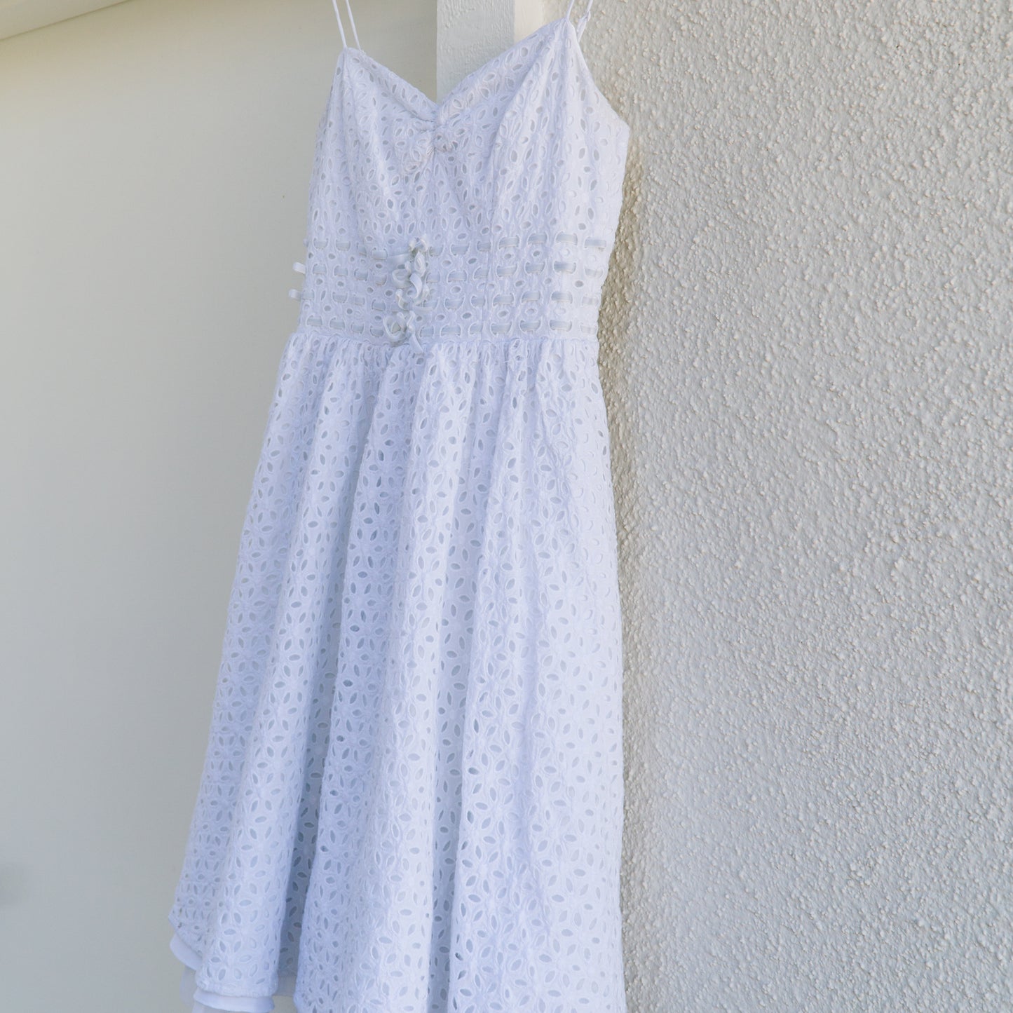 Betsey Johnson White Eyelet Sundress | XS