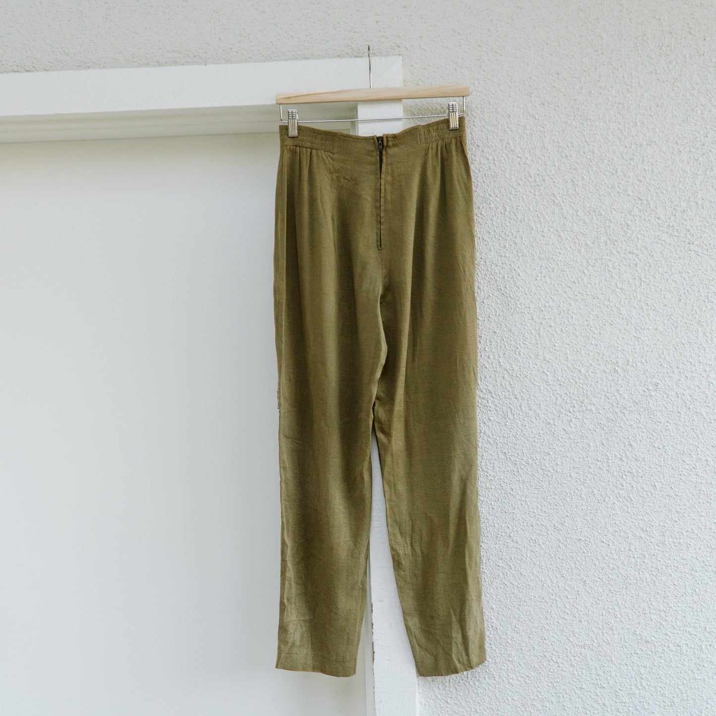 Green Drape Cargo Pants | S/M