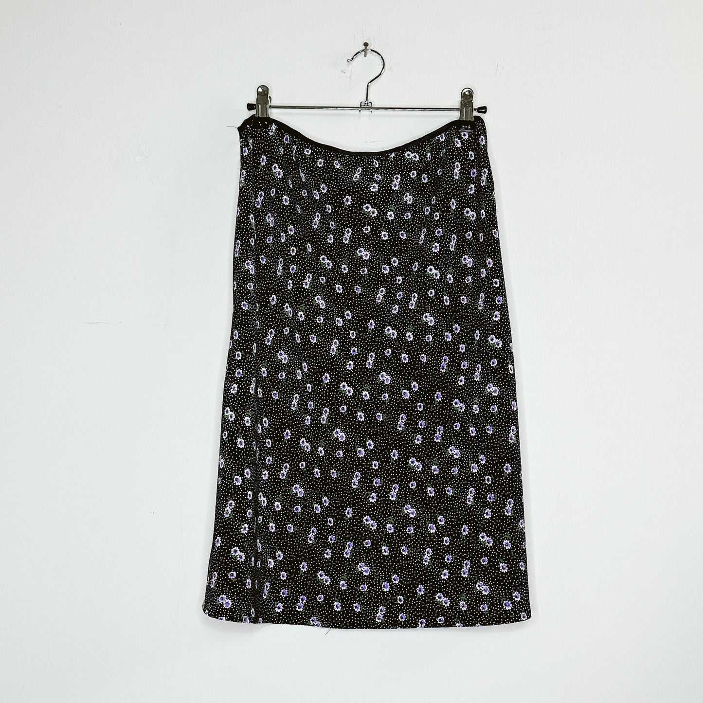 90's Ditsy Floral Dot Skirt | L