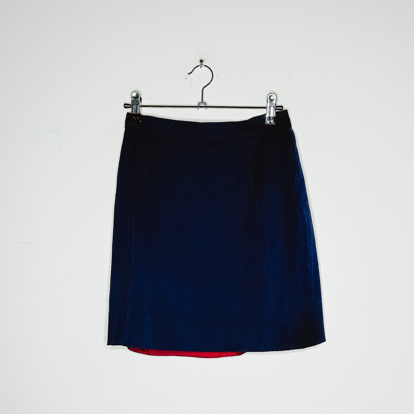 80's Vintage Gucci Navy Mini Skirt | XS