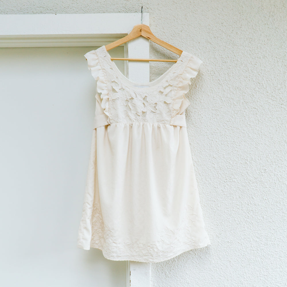 Lace Babydoll Mini Dress | L