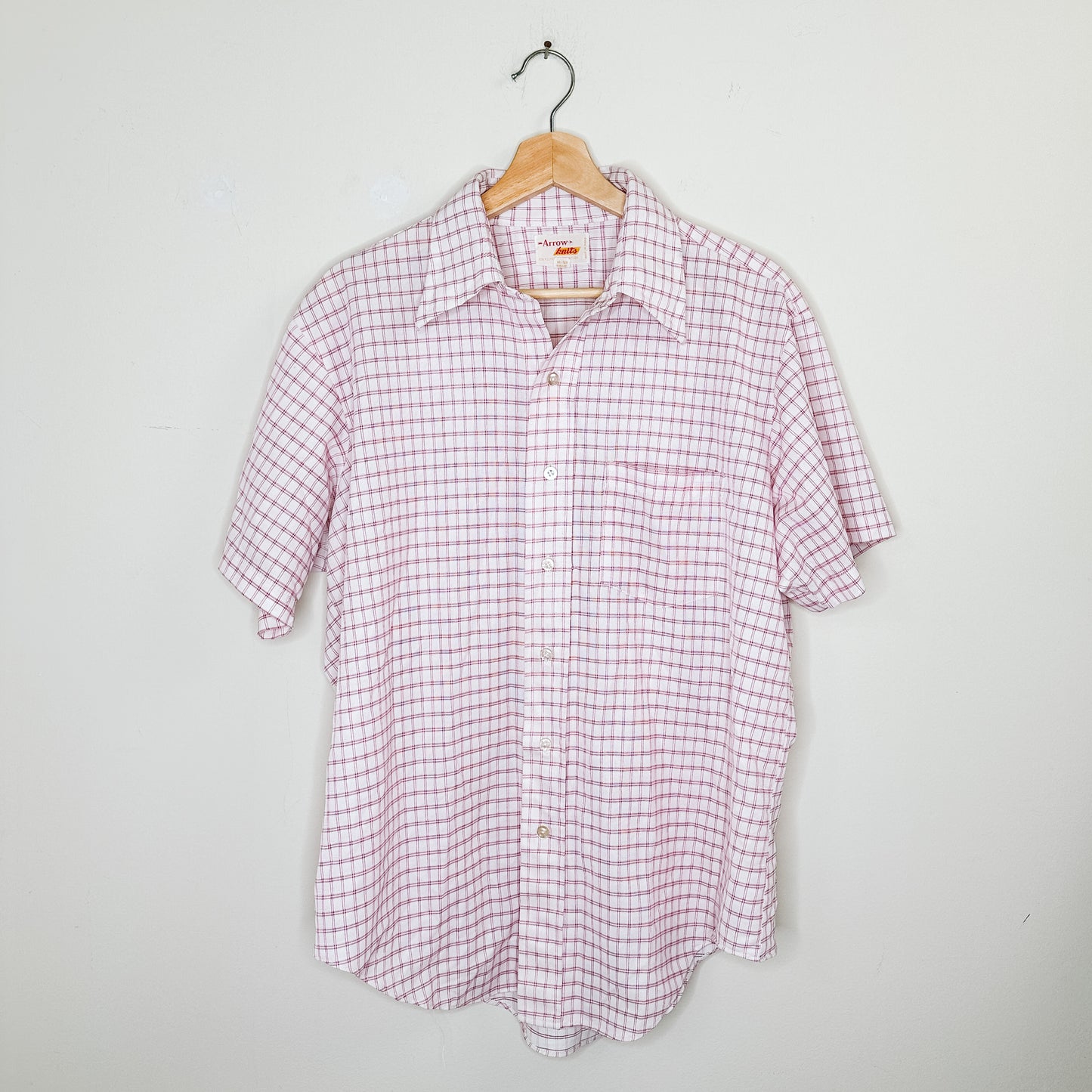 Men's 80's Checker Short Sleeve Shirt | M