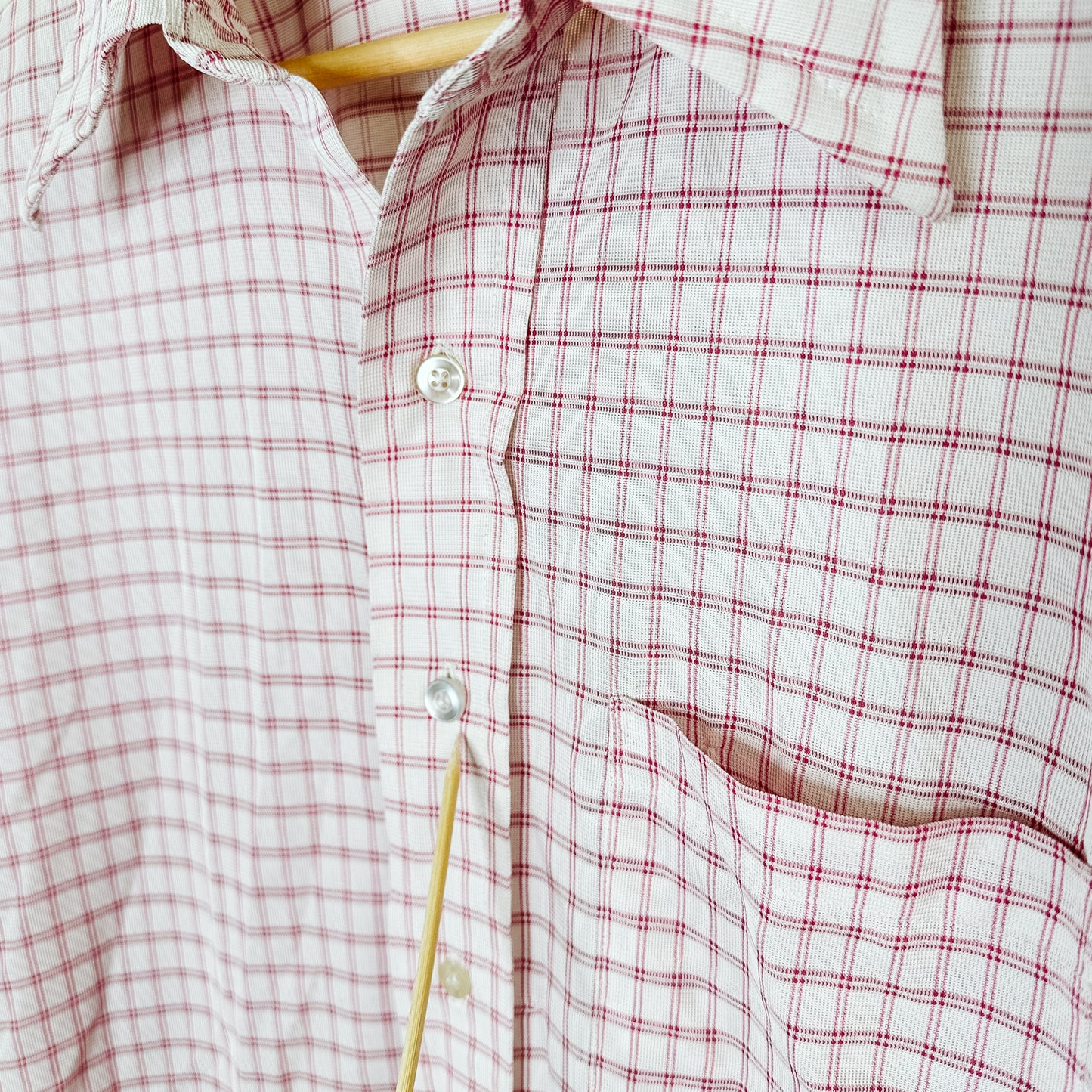 Men's 80's Checker Short Sleeve Shirt | M