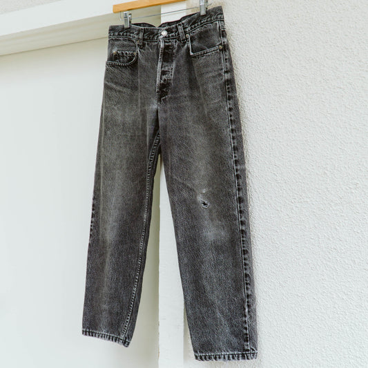 Men's 80's Gap Distressed Charcoal Jeans | M