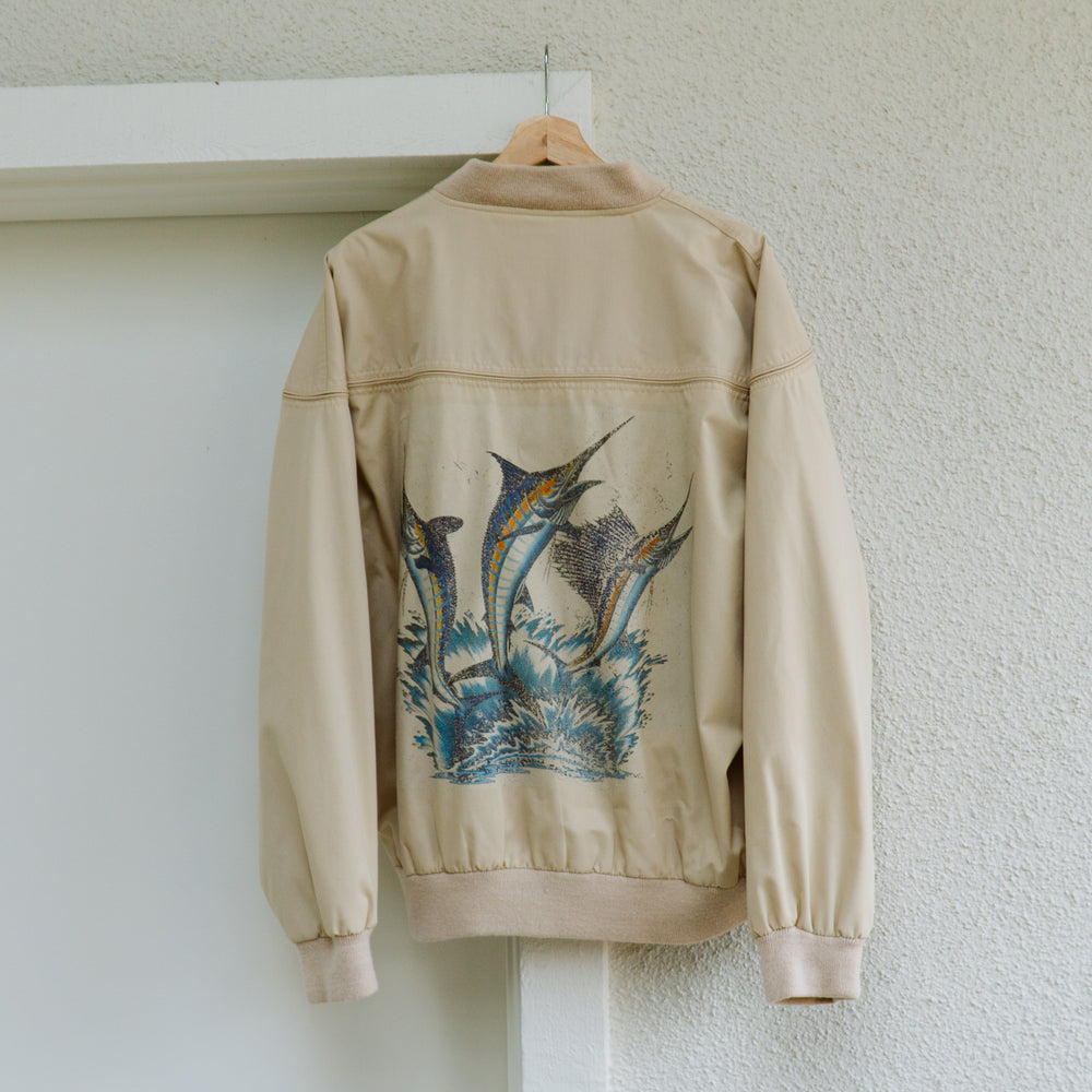 Men's 80's Swordfish Bomber Jacket | L