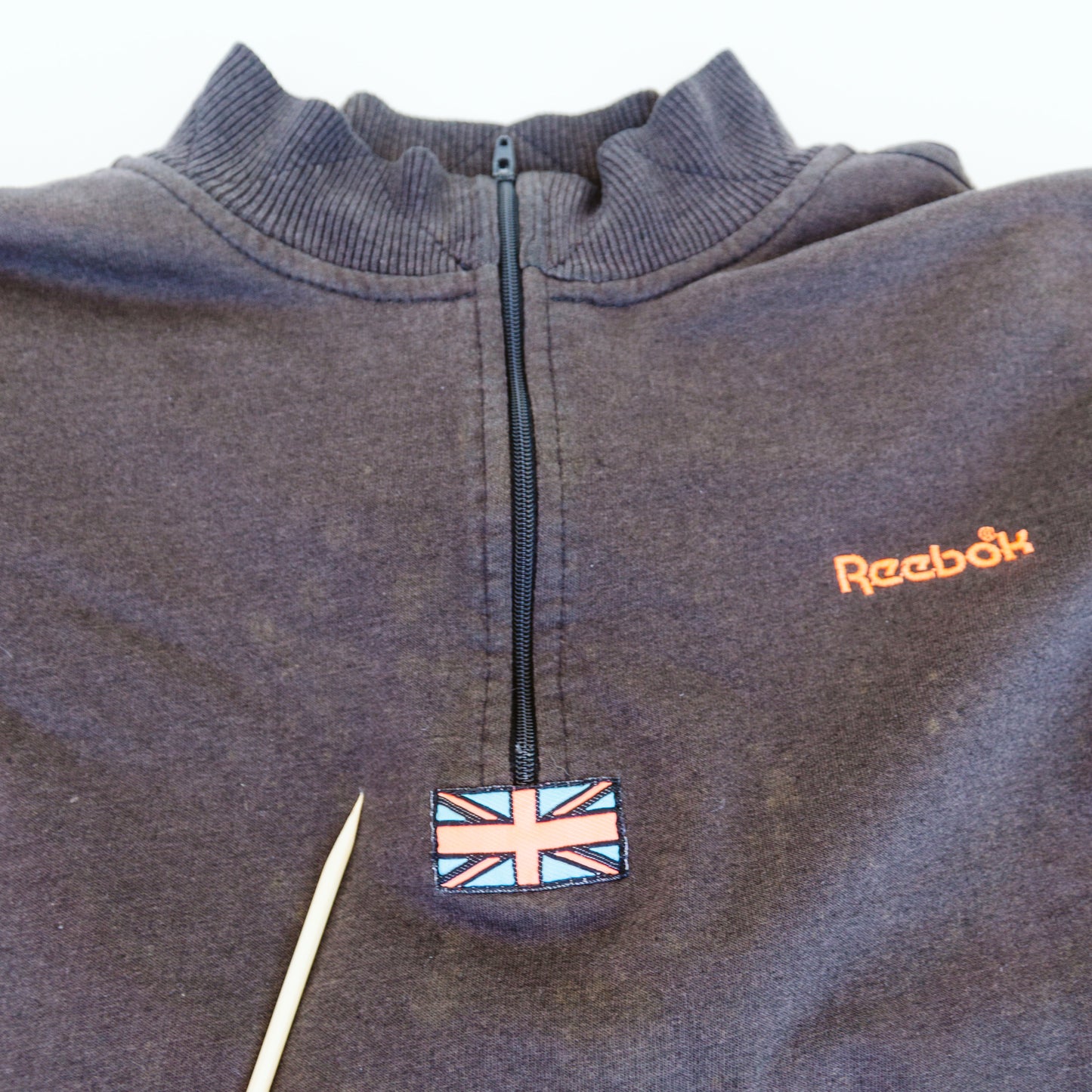 Men's 90's Reebok UK Flag Patch Pullover | L