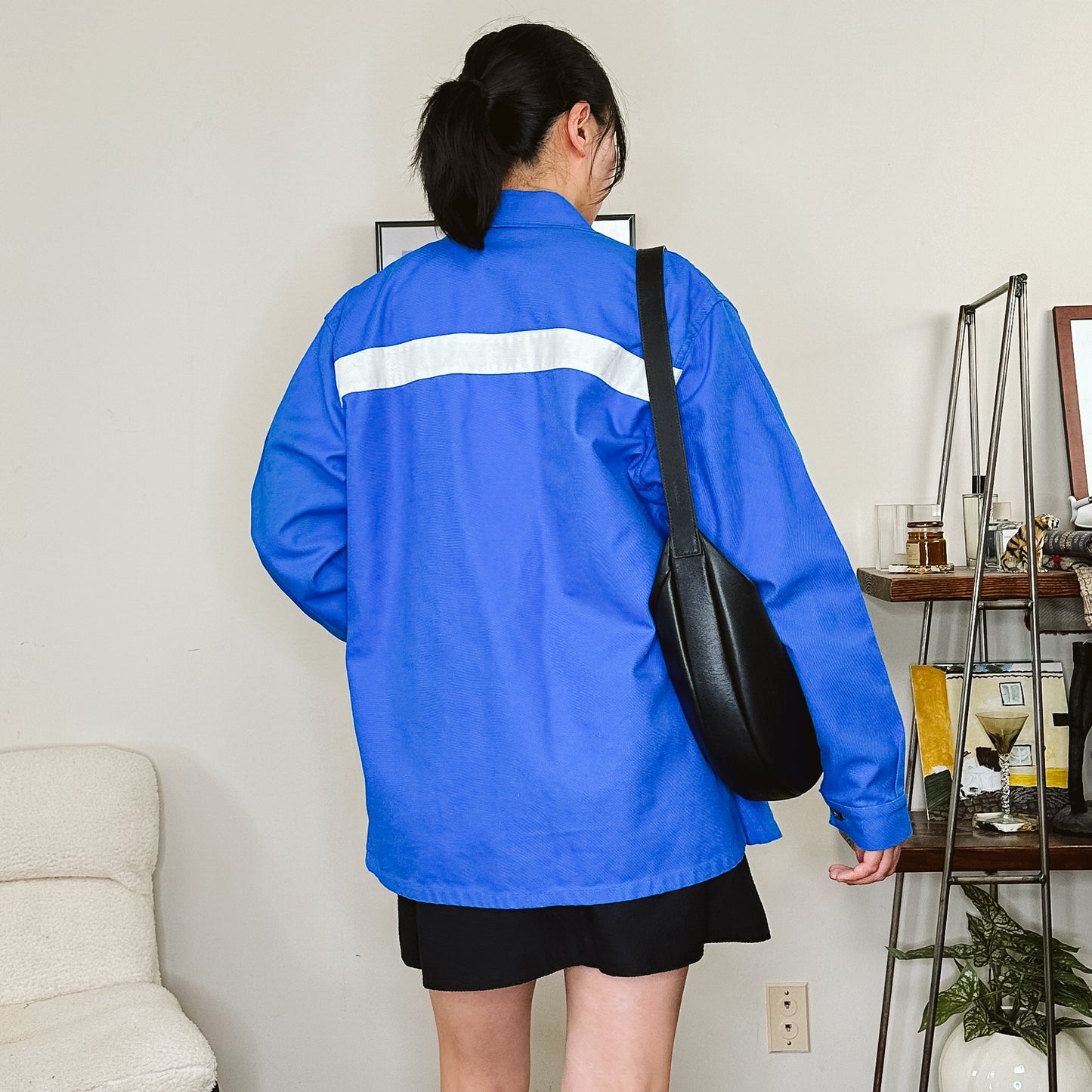 Men's Bright Blue French Chore Jacket | L