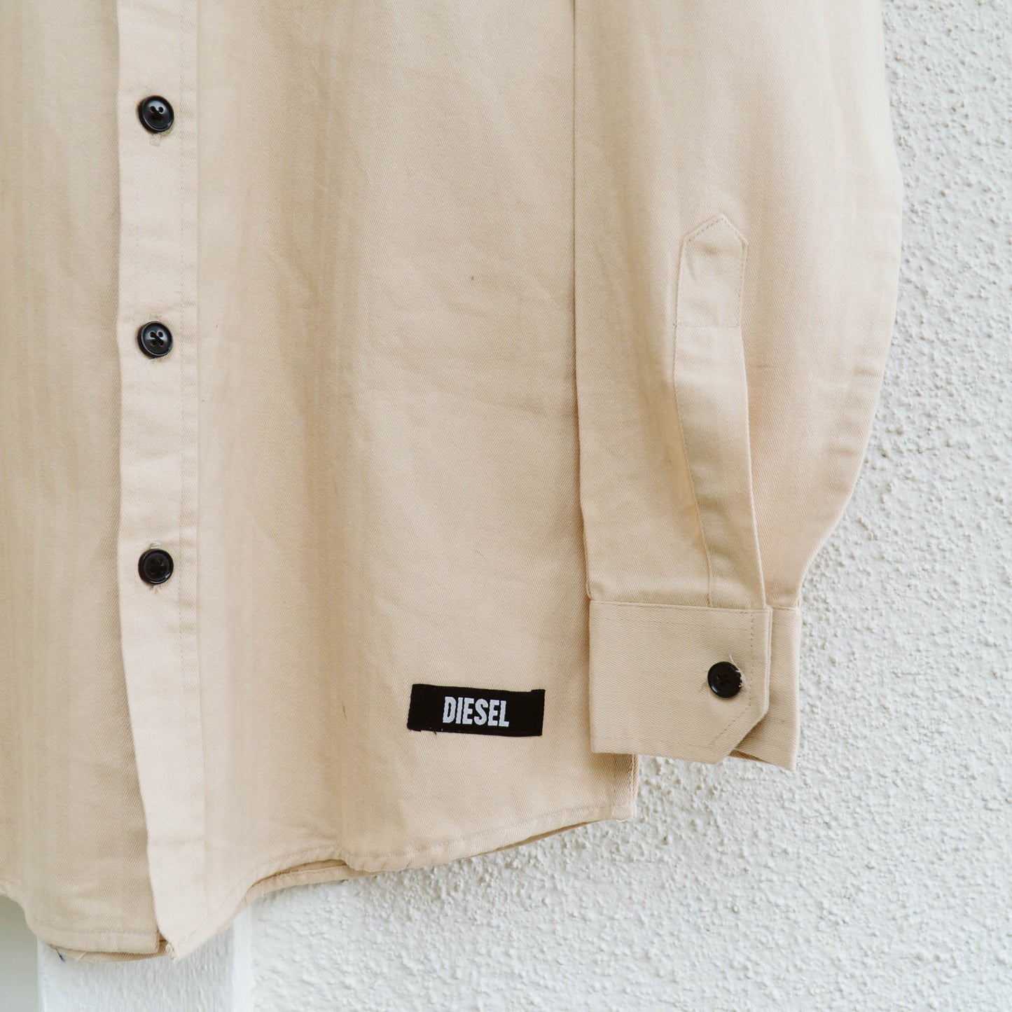 Men's Diesel Tan Button Down Shirt | L