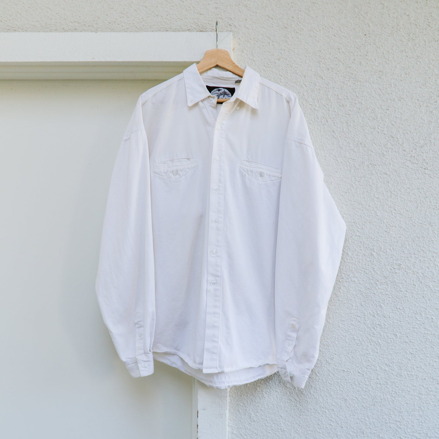 Men's Off-White Button Down Shirt | XL