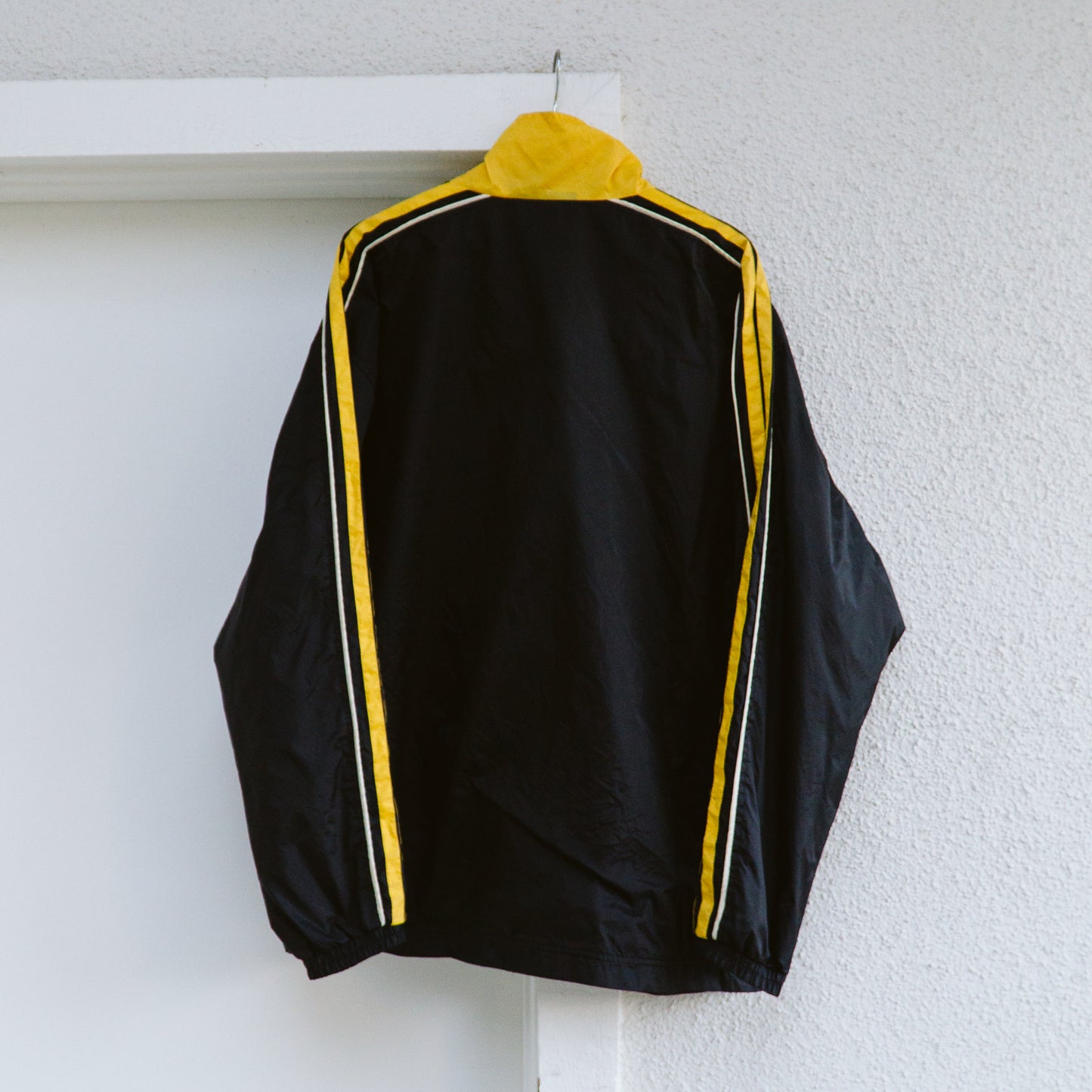 Men's Spalding Yellow and Black Windbreaker | L